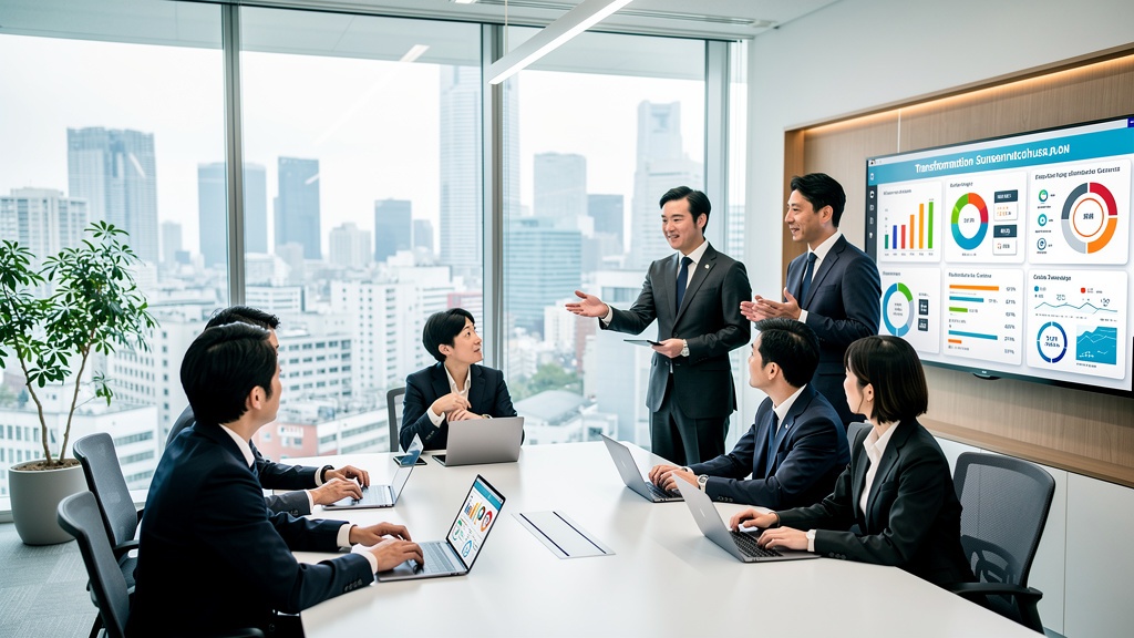 DX推進に取り組む日本の企業チーム