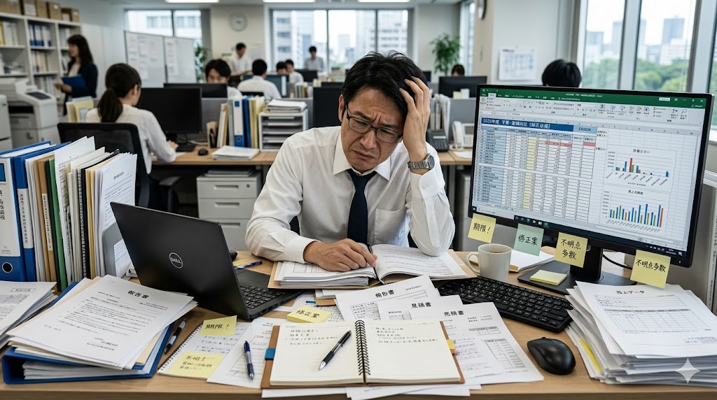 データが散在して困っているビジネスパーソン